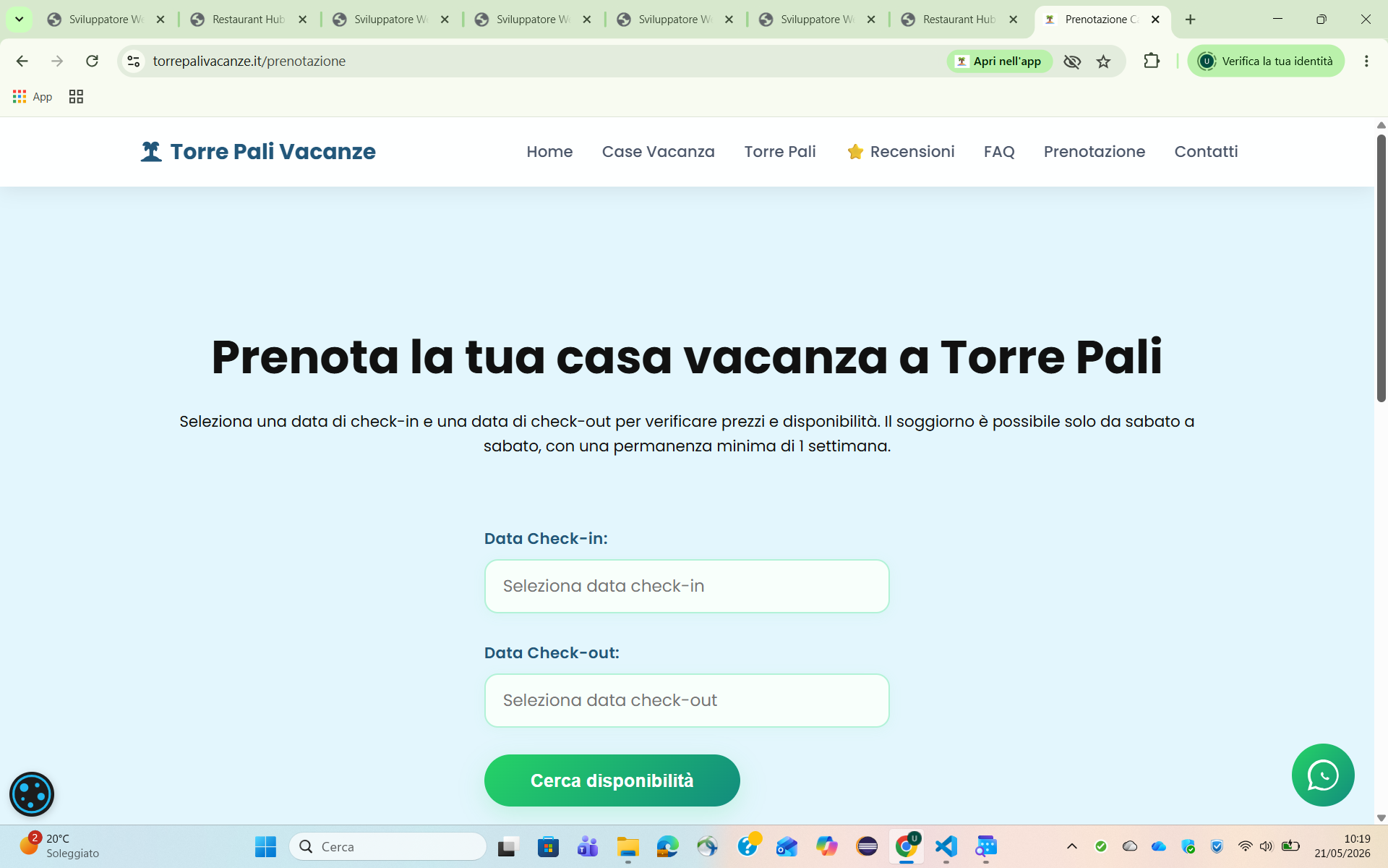 Prenotazione Case Vacanza